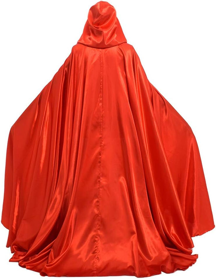 GRACEART Damen Cape Umhang Mit Kapuze Mittelalter Mantel Lang Halloween kostüm Für Hochzeit Braut Ab