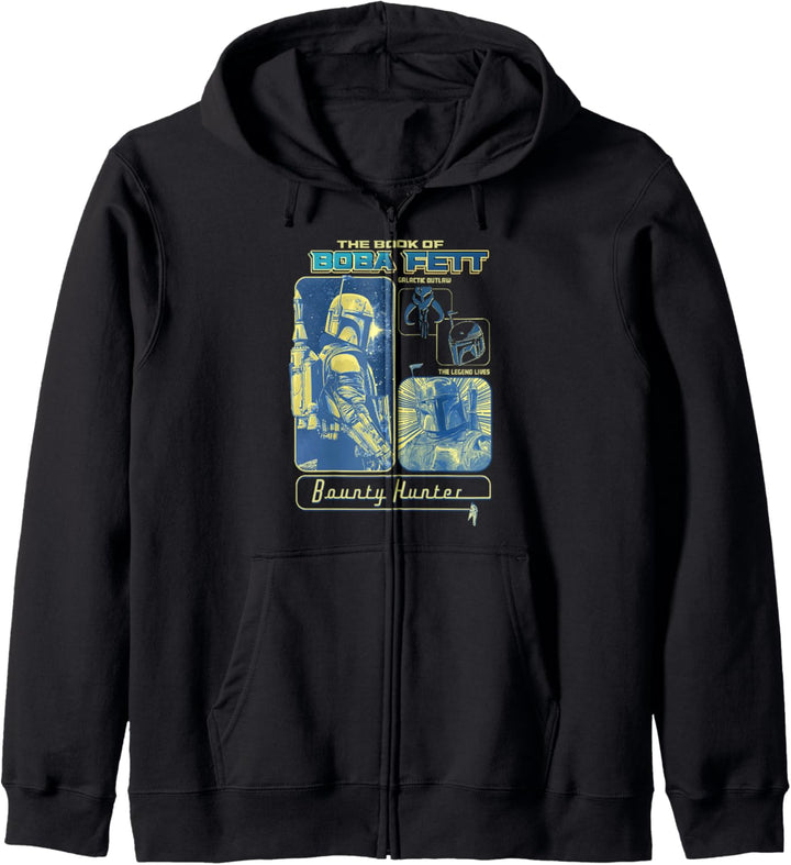 Star Wars The Book Of Boba Fett Bounty Hunter Panels Kapuzenjacke