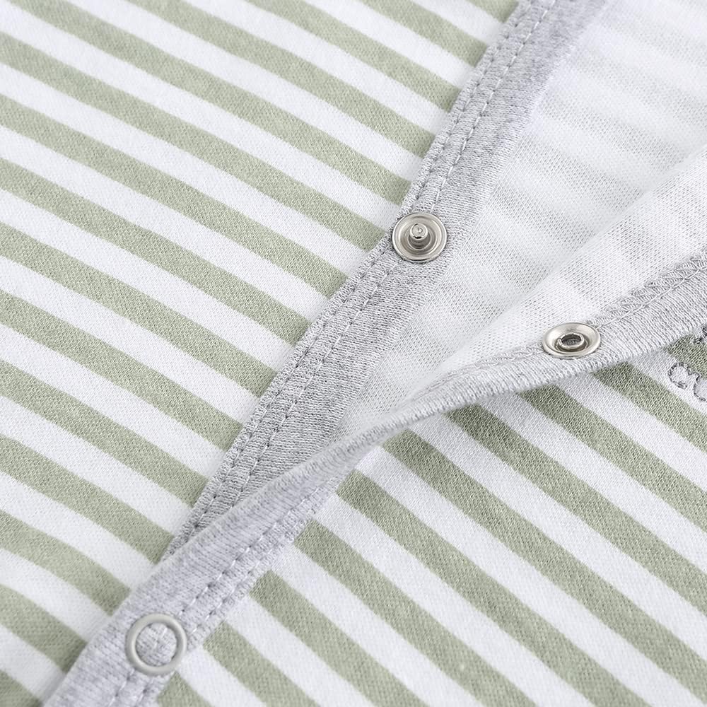 Chamie Strampler für Babys, Strampler, langärmelig, Baumwolle, 0–3 m/3–6 m/6–9 m/9–12 m 0-3 Monate D