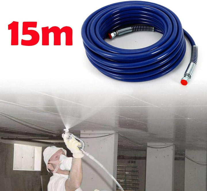 Hochdruck SprüHrohr, 15m 1/4" Airless FarbsprüH Schlauch Hochdruck Schlauch FüR Flexiblen Faserschla