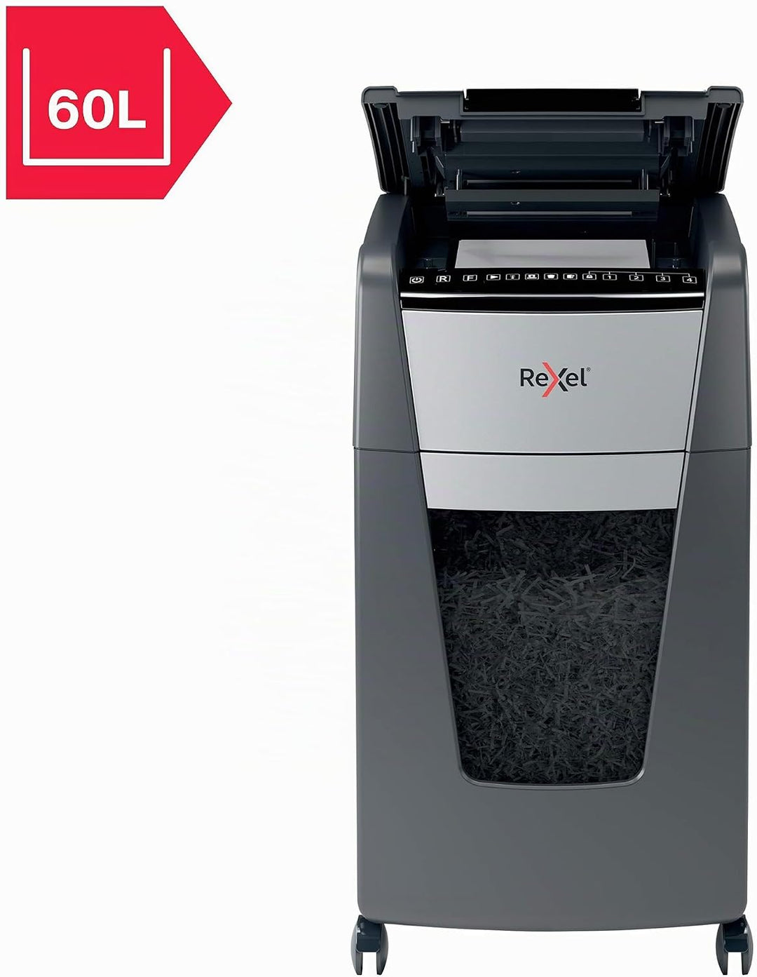 Rexel 2020300X Auto+ 300X — Automatischer P4-Sicherheits-Aktenvernichter mit Querschnitt, Fassungsve