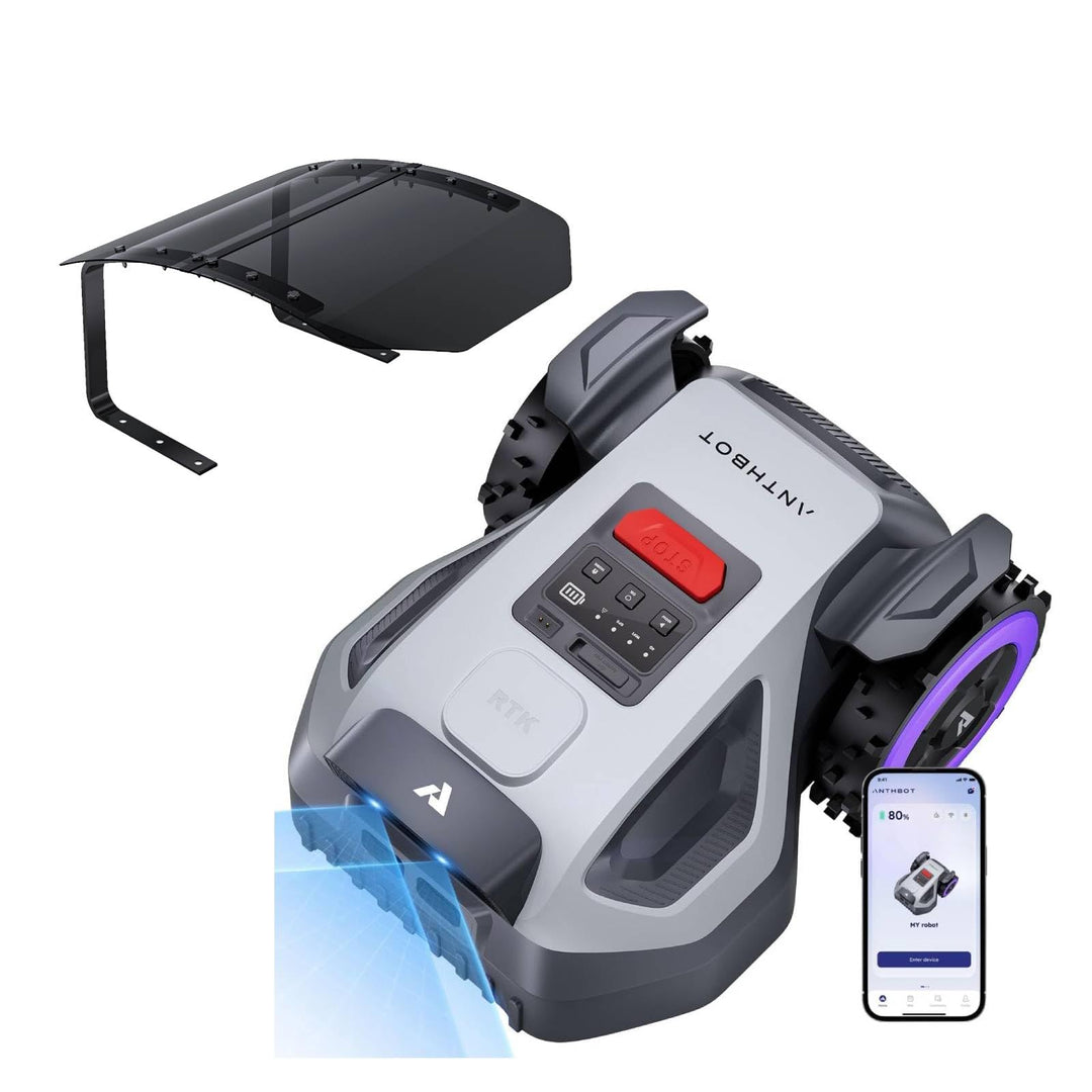 ANTHBOT M9 Rasenmähroboter, kabellos, NetRTK, 4G, Akku 5000 mAh, empfohlen 1000 m², maximal 1200 m²,