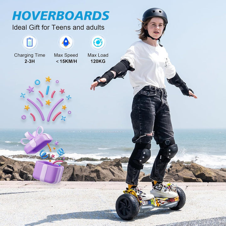 RCB Hoverboards SUV mit Sitz Hoverboards Off-Road, App-fähige Bluetooth Hoverboards, 8,5 '' Hummer +