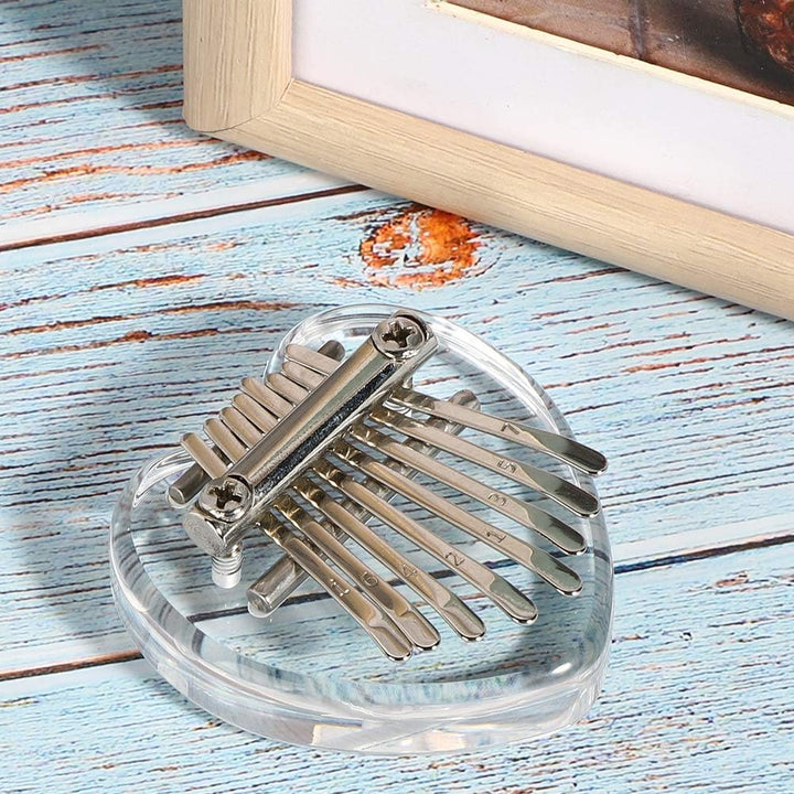 Mini Kalimba Daumenklavier, 8 Keys Kalimba, Mini Tragbares Acryl Daumen Klavier Musikinstrument für