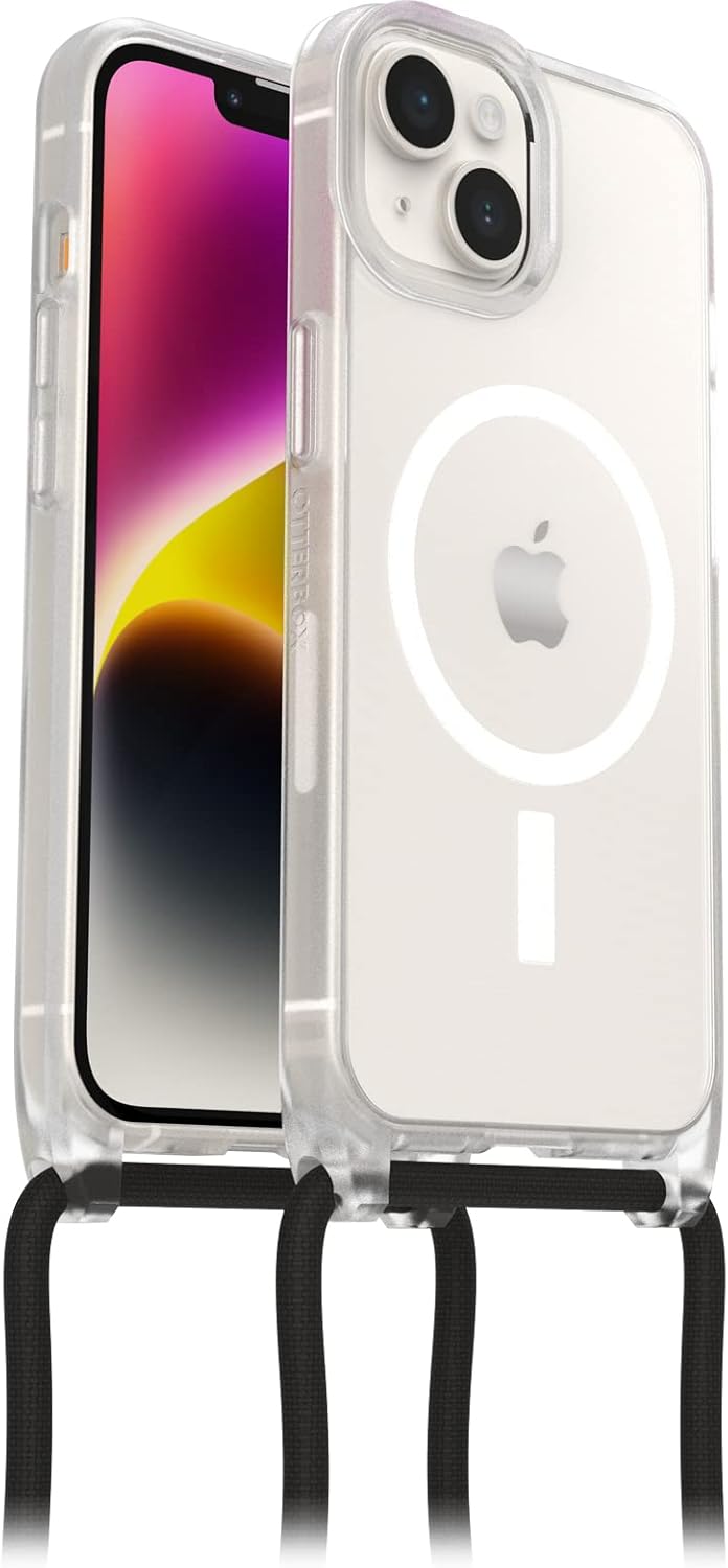 OtterBox React Necklace Hülle mit MagSafe für iPhone 14, ultraschlanke, schützende Hülle mit Verstel