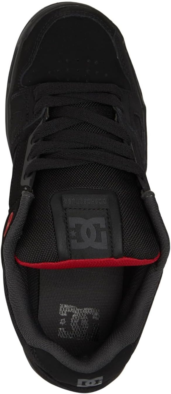 DC Shoes COURT GRAFFIK SHOE D0300529 Herren Sneaker 38 EU Black Grey Red, 38 EU Black Grey Red