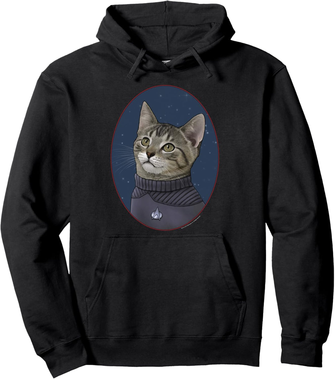 Star Trek: The Next Generation Wesley Crusher Cat Portrait Pullover Hoodie