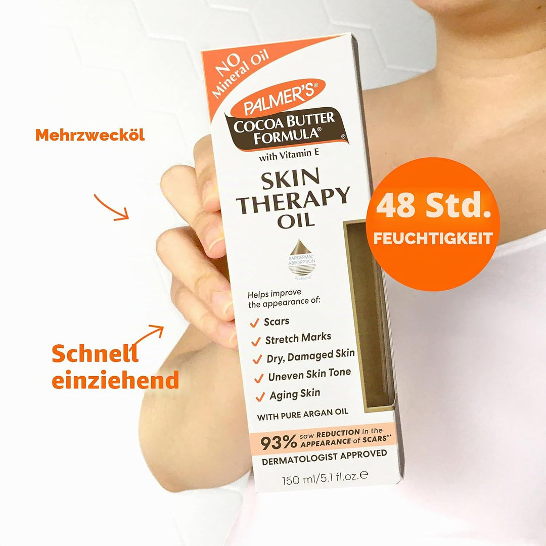 Palmers Cocoa Butter Formula Skin Therapy Oil With Vitamin E For Unisex 5.1 oz Oil Kakaobutter 7.5 m