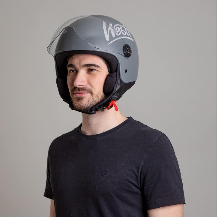 Westt Helmvisier Motorradhelm Visier für Modell: Jet/ Classic / Cross X / Torque / Torque X Jethelm