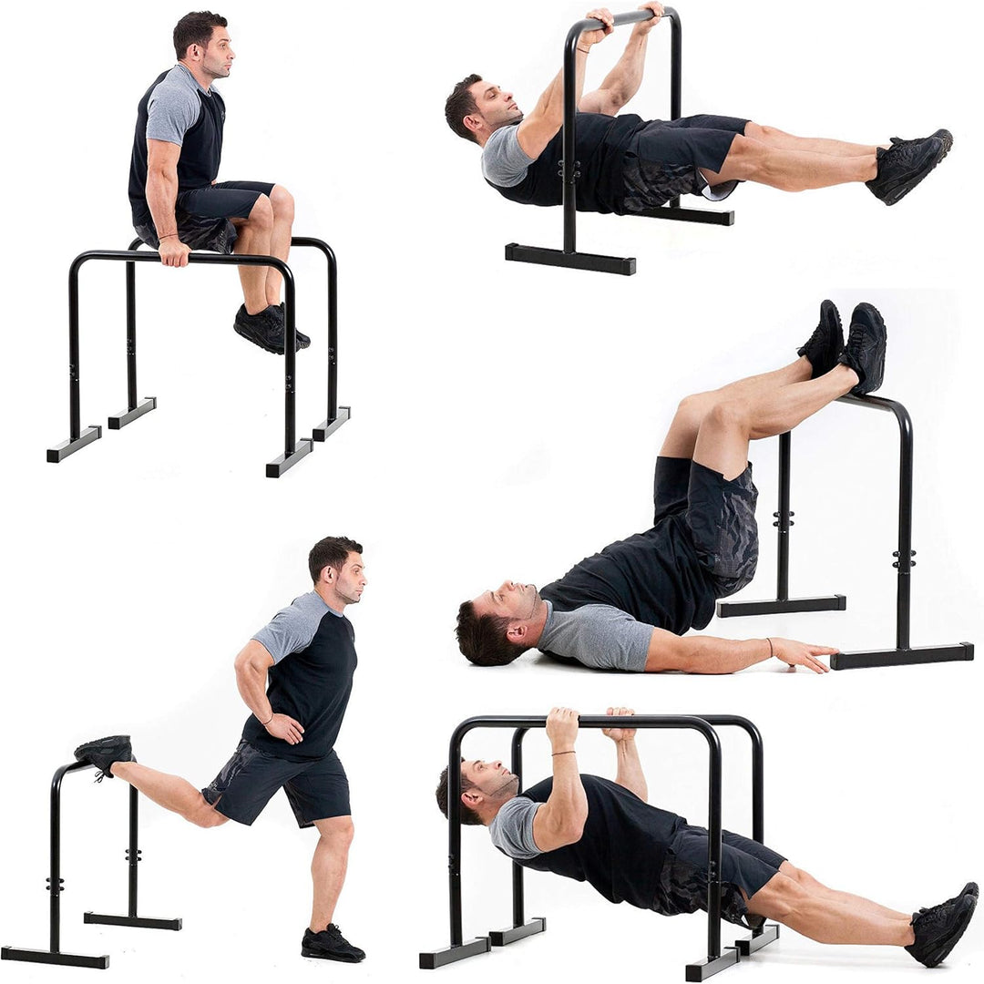 Untitled Dip Barren | Highlets - Paralets 2 in 1 | Dip Station | Workout | Trainingsgerät für Heim G