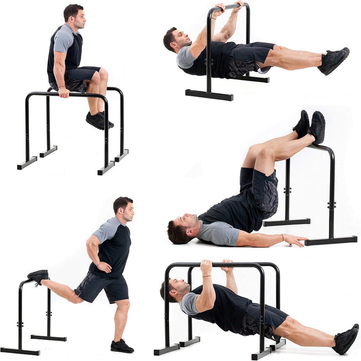 Untitled Dip Barren | Highlets - Paralets 2 in 1 | Dip Station | Workout | Trainingsgerät für Heim G
