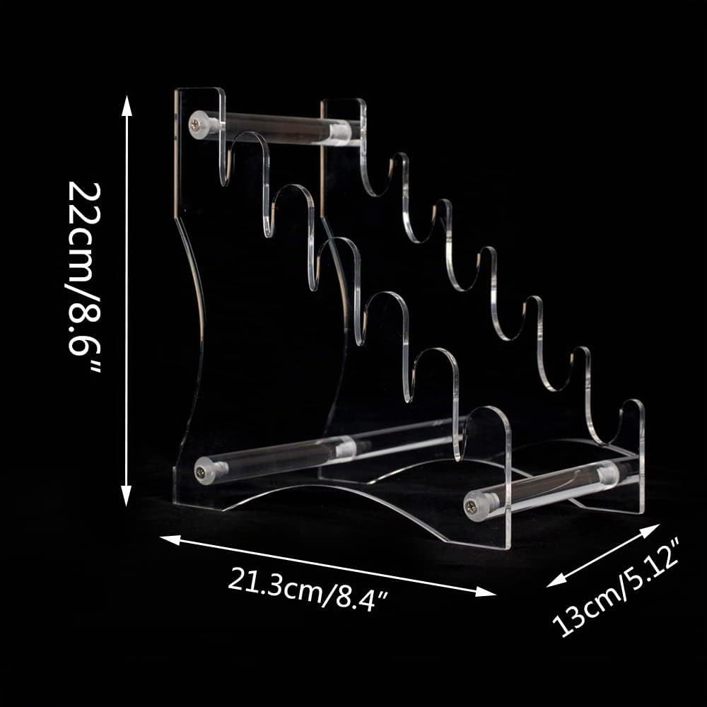 WANLIAN Messerständer Messer Display Ständer Messer Aufbewahrung Ständer 6 Etagen Acryl Messer Displ