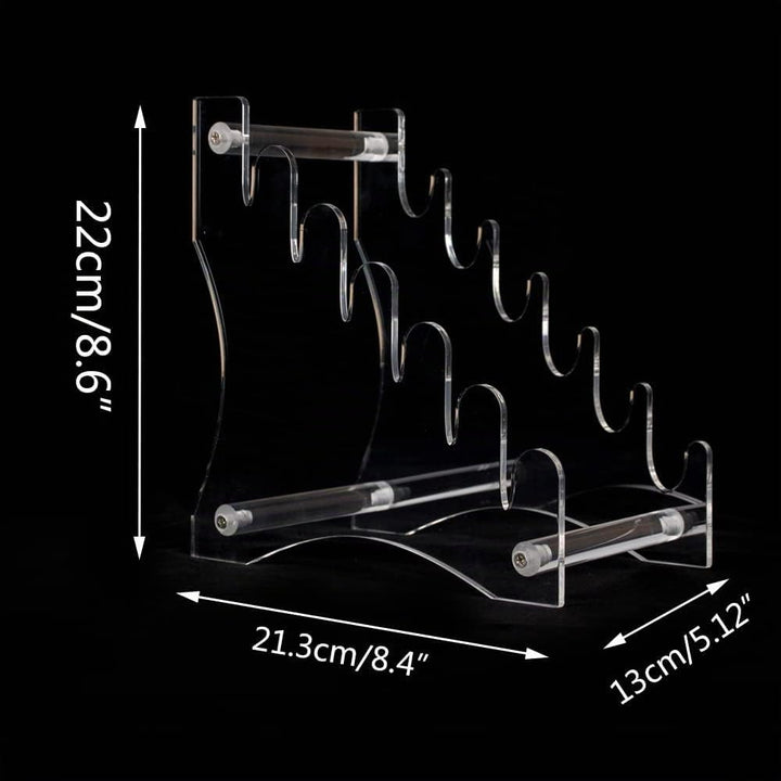 WANLIAN Messerständer Messer Display Ständer Messer Aufbewahrung Ständer 6 Etagen Acryl Messer Displ