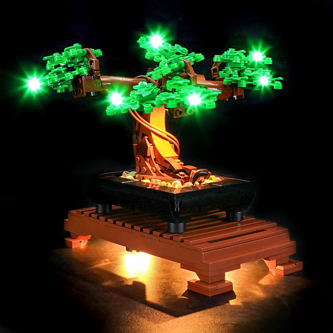 YEABRICKS LED Licht für Lego-10281 Creator Expert Bonsai Tree(Green) Bausteine Modell (Lego Set Nich