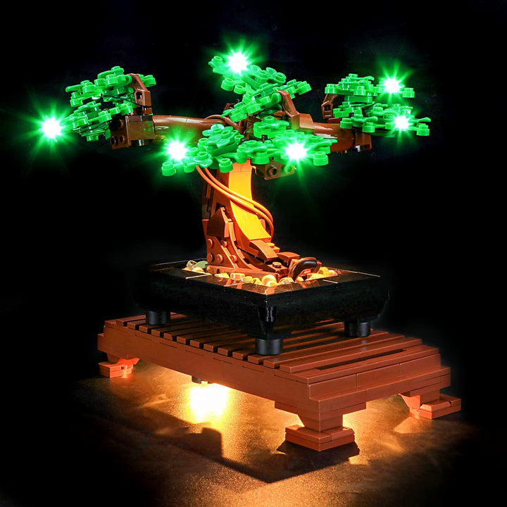 YEABRICKS LED Licht für Lego-10281 Creator Expert Bonsai Tree(Green) Bausteine Modell (Lego Set Nich