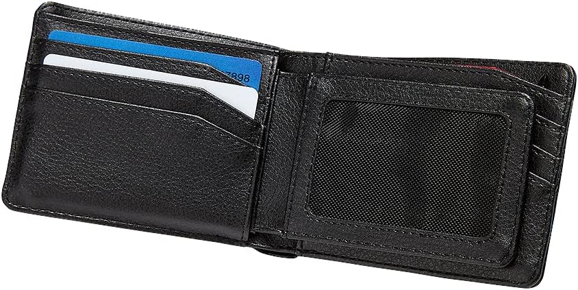 NIXON Pass Vegan Leather Wallet-Black Schwarz, Schwarz