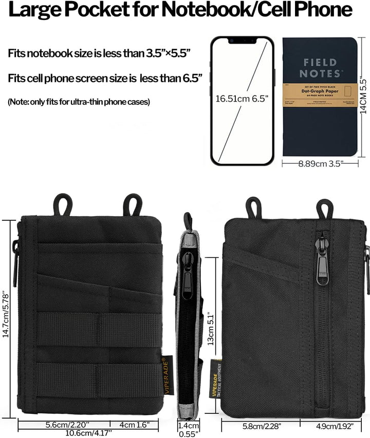VIPERADE VE18N EDC Tasche Werkzeug Organizer, Multifunktionale Kleine Werkzeugtasche Mit 6 Taschen f