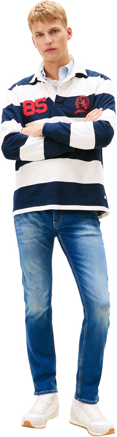 Tommy Hilfiger Herren Scanton Slim Wmbs Jeans 38W / 30L Wilson Mid Blue Stretch, 38W / 30L Wilson Mi