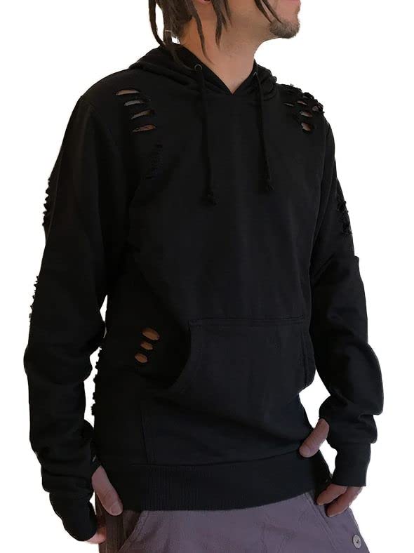 Cut out Hoodie schwarz (S), S
