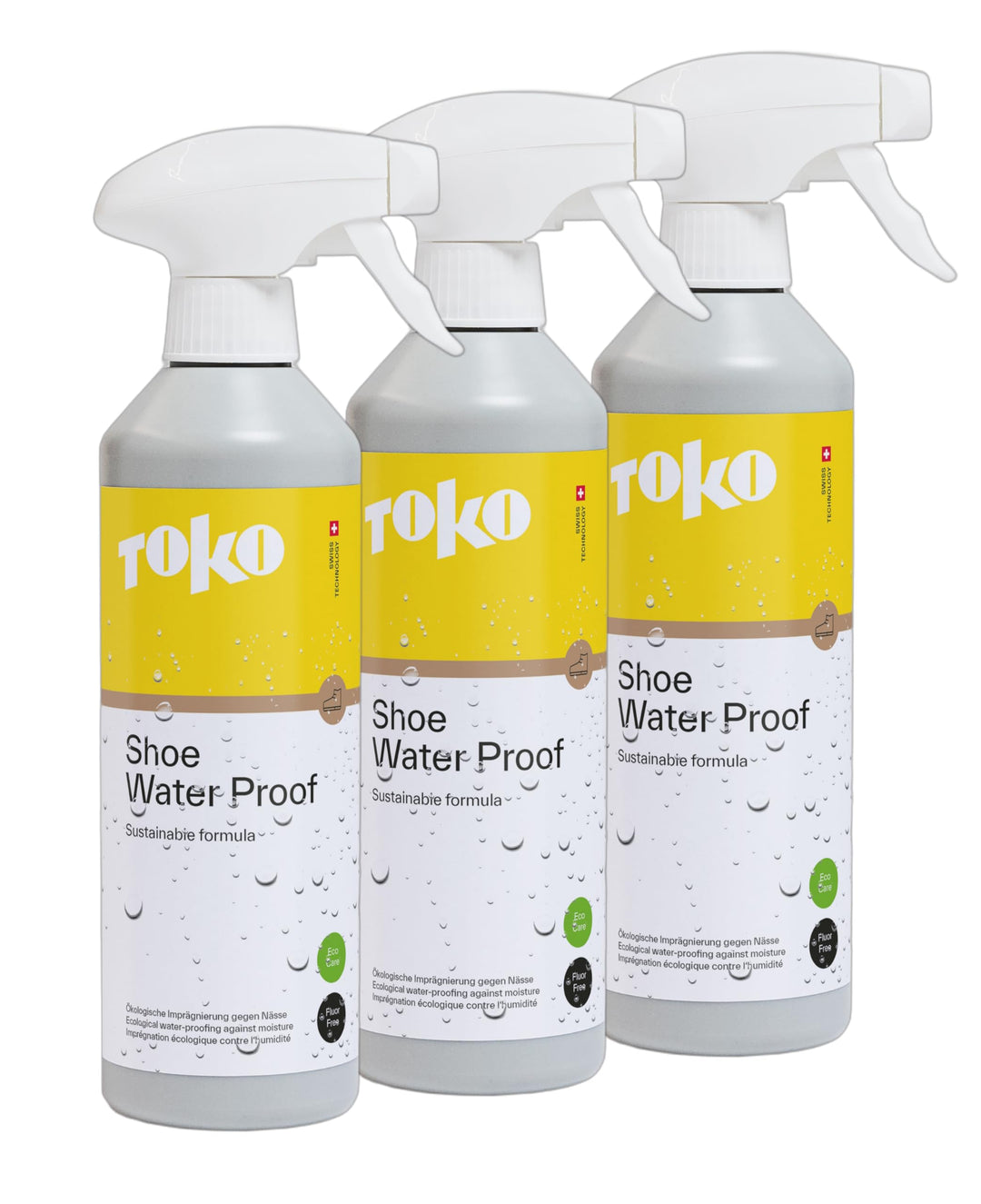 3-er Set Shoe Proof and Care Schuhimprägnierung und Schuhpflegemittel von Toko