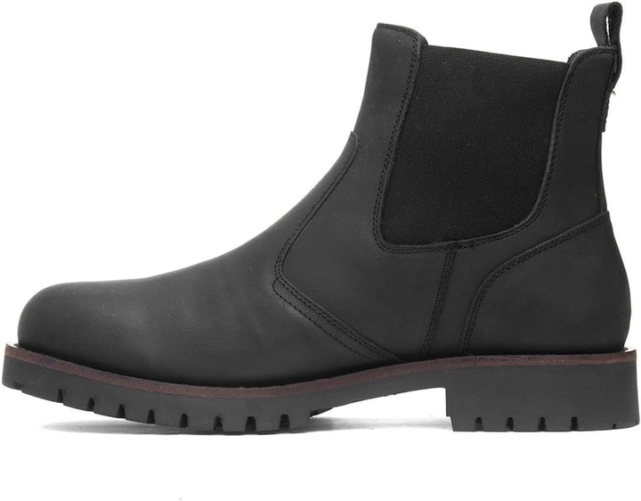 Cotswold Herren Bodicote Leder Schlupfstiefel Chelsea 39.5 EU Schwarz, 39.5 EU Schwarz