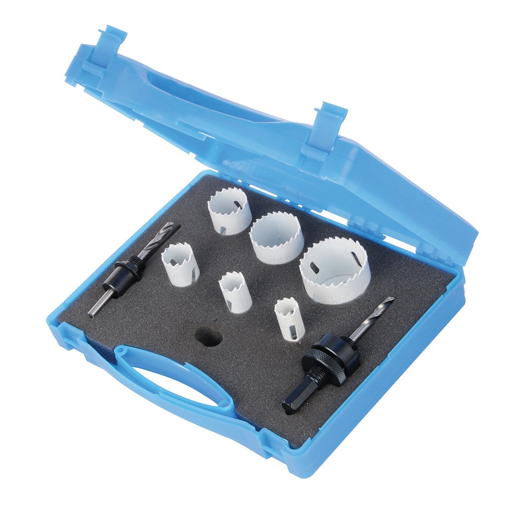 Silverline 273220 Bi-Metall-Lochsägen für Elektriker, 9-tlg. Satz 18–51 mm Durchmesser