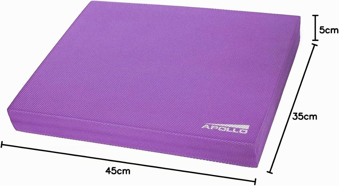 Apollo Profi Balance-Pad - Balance-Board Koordinationsmatte für Fitness,Yoga und Pilates Lila - 45 x