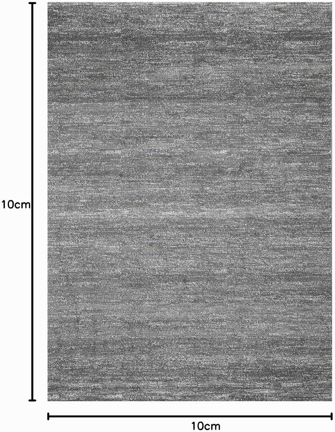 VIMODA Teppich Modern Grau Kurzflor Meliert Farbecht Pflegeleicht, Masse:80 x 300 cm, 80 x 300 cm