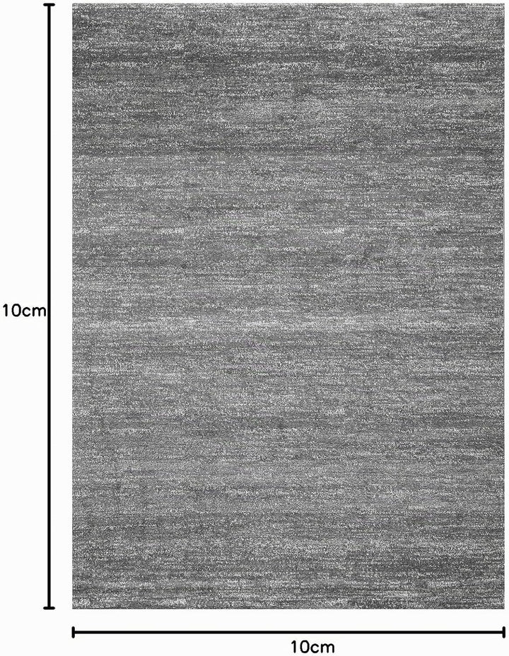 VIMODA Teppich Modern Grau Kurzflor Meliert Farbecht Pflegeleicht, Masse:80 x 300 cm, 80 x 300 cm