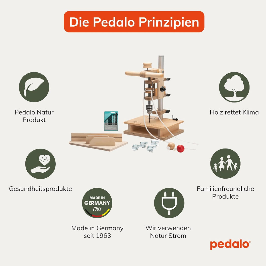 pedalo Perbo Perzeptionsbohrmaschine I Werken I Handbohrer I körpereigener Antrieb I Bohren I Bohrma