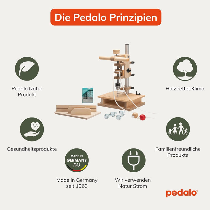 pedalo Perbo Perzeptionsbohrmaschine I Werken I Handbohrer I körpereigener Antrieb I Bohren I Bohrma