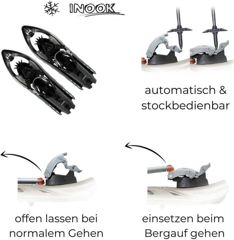 Inook Alpin OXM Schneeschuhe I Schneeschuhe mit Steighilfe I Schneeschuhe Herren & Schneeschuhe Dame