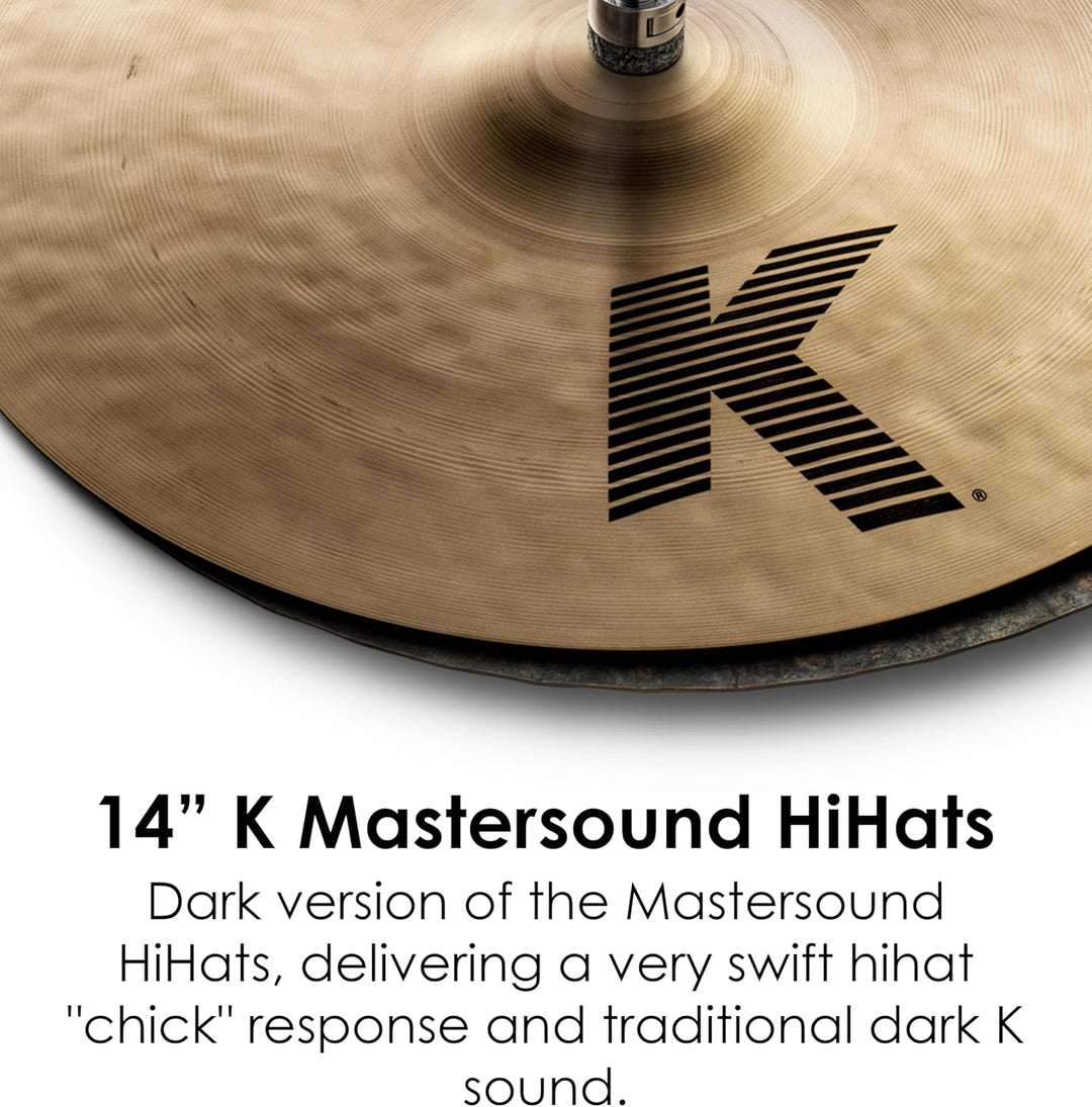 Zildjian K Zildjian Series - 14" Mastersound Hi-Hat Cymbals - Pair