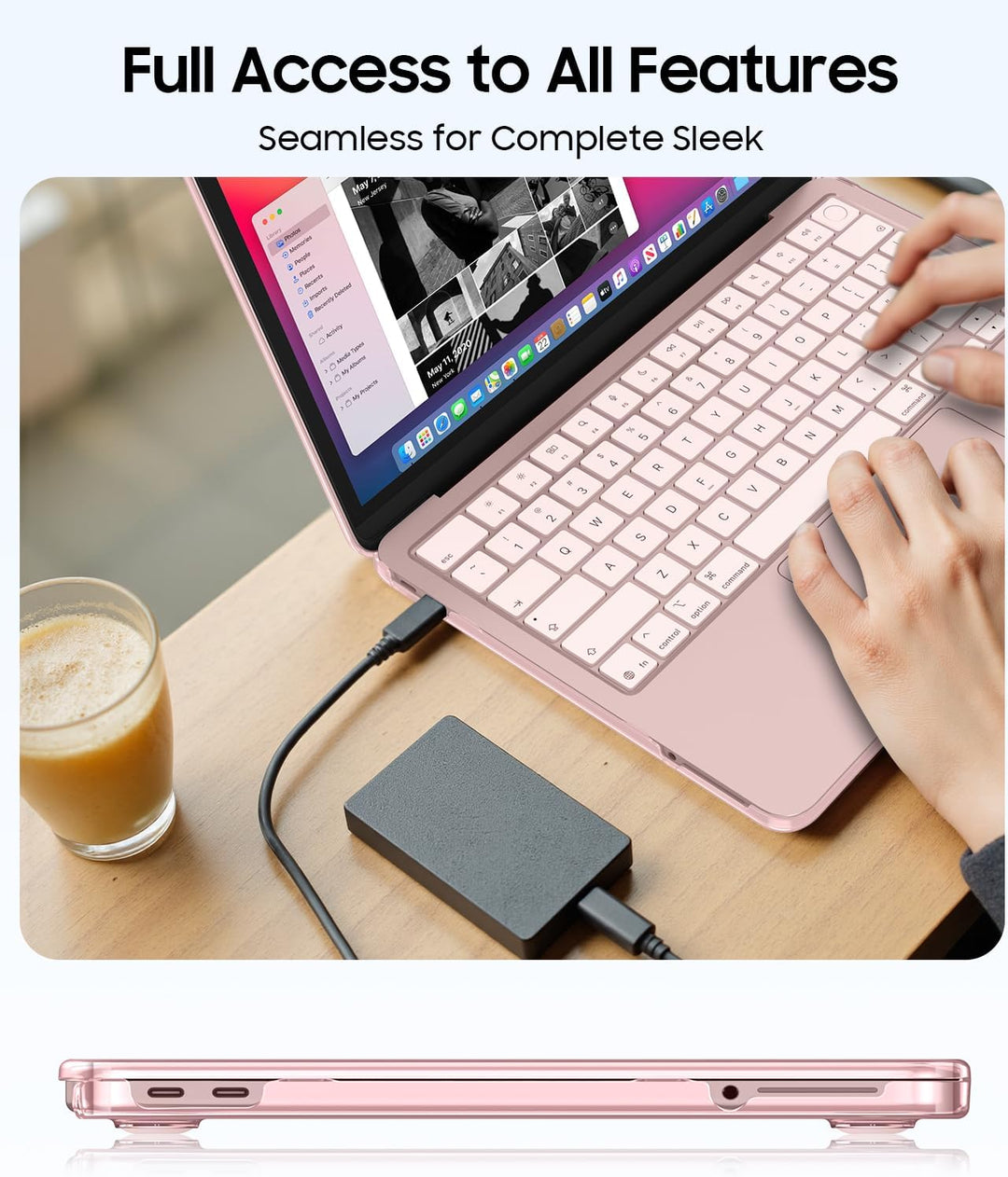 Fintie Hülle Kompatibel mit MacBook Neo 13 Zoll A3404 mit A18 Pro Chip 2026, Ultradünne Hartschale S