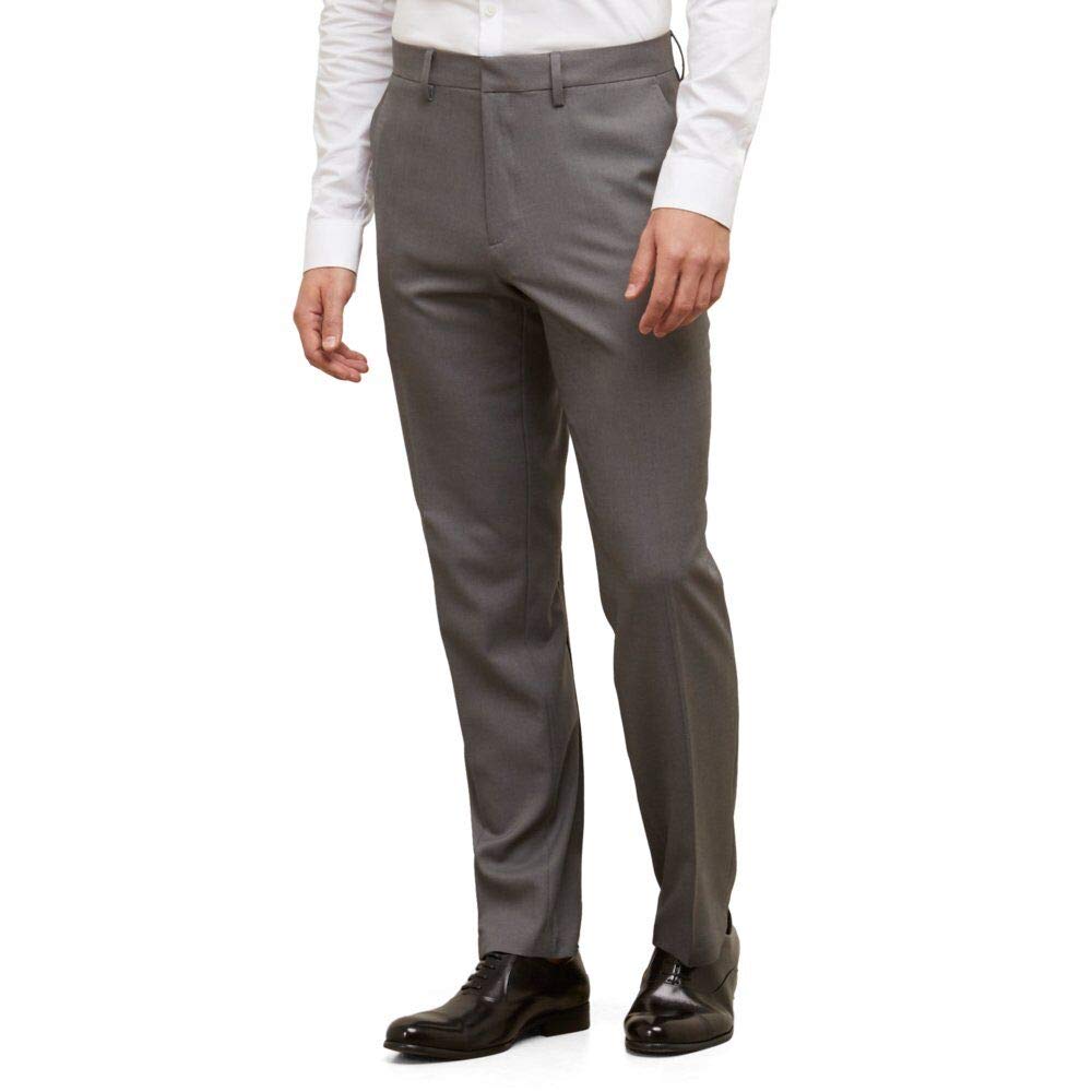 Kenneth Cole REACTION Herren Stretch Modern Fit Flatfront Pants, mit Flacher Front-رررر Stretchhose