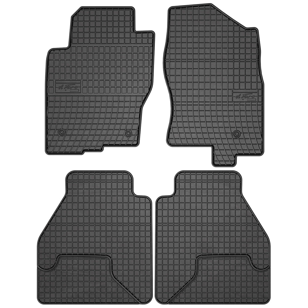M MOTOS Gummimatten Auto Fussmatte passt für Nissan Navara III 2010-2014 Verbessern Sie Ihren Reisek