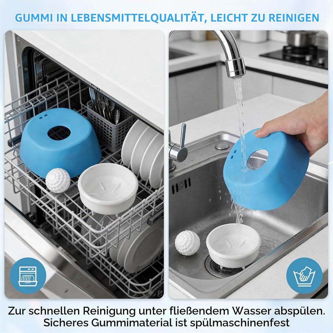 Dfydghb Schleckball Hunde, Beissfester Gummi Lick Bowl für Hunde Hundelickspielzeug, Nonrutsch Leckb