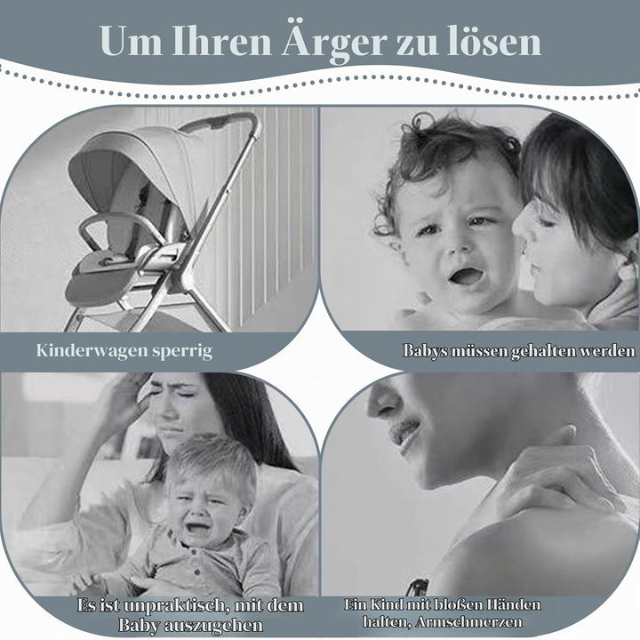 Tragetuch Baby Trage für Kinder bis 30kg Multifunktion Hüfttrage Verstellbar Trage Seitlich Kleinkin