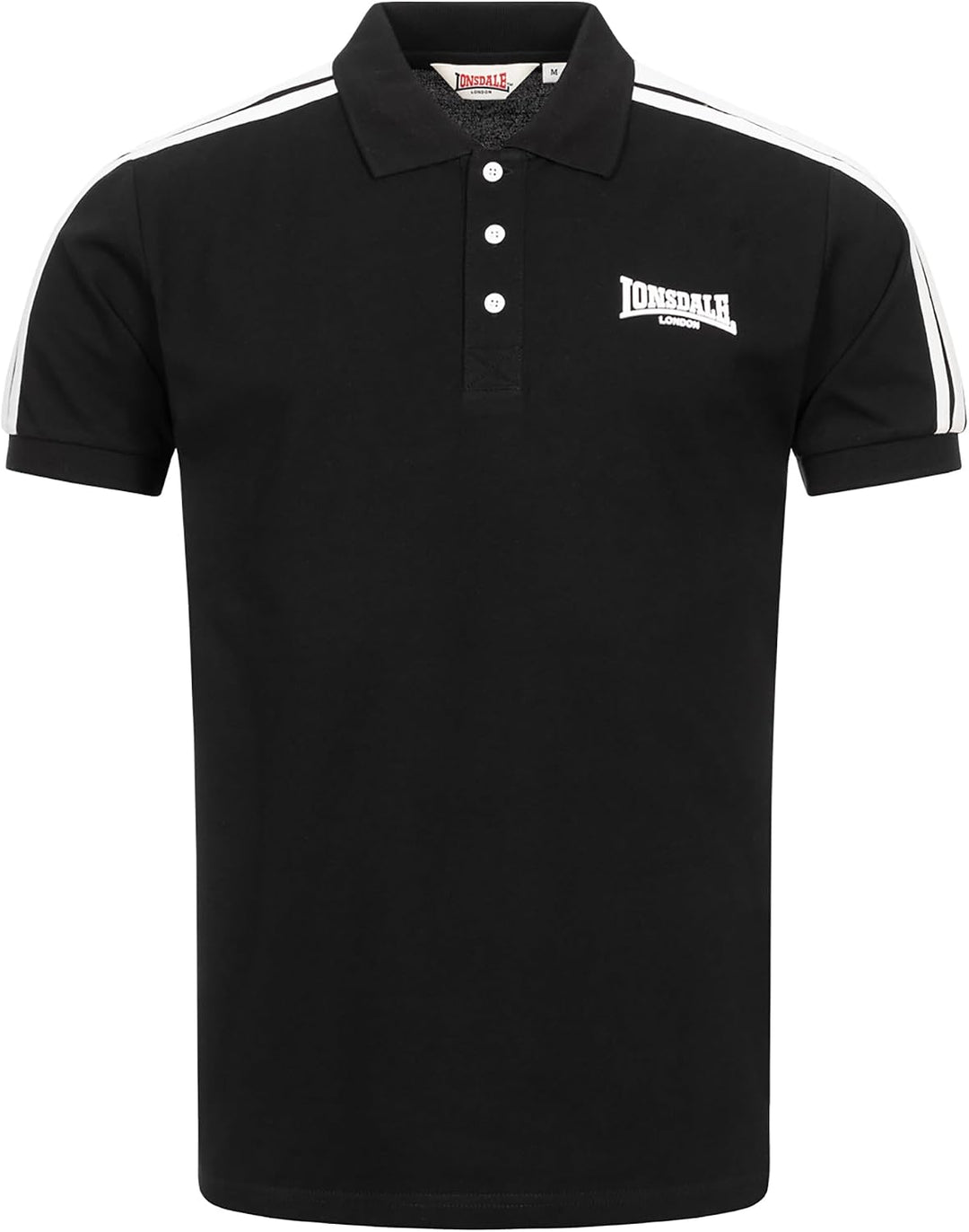 Lonsdale Herren Brochel Poloshirt XL Black/White, XL Black/White
