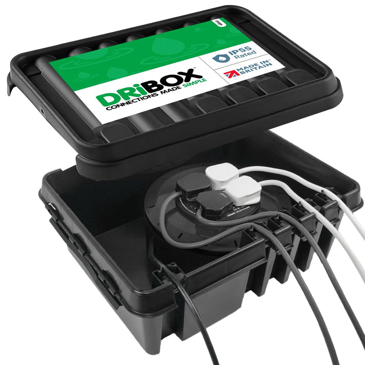 DRiBOX Gross IP55 Wetterfester Anschlusskasten für den Aussenbereich Stromkabelgehäuse für Weihnacht