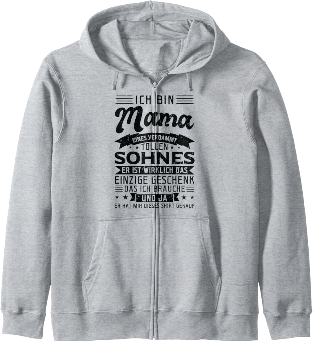 Mama Sohn Familie Kapuzenjacke