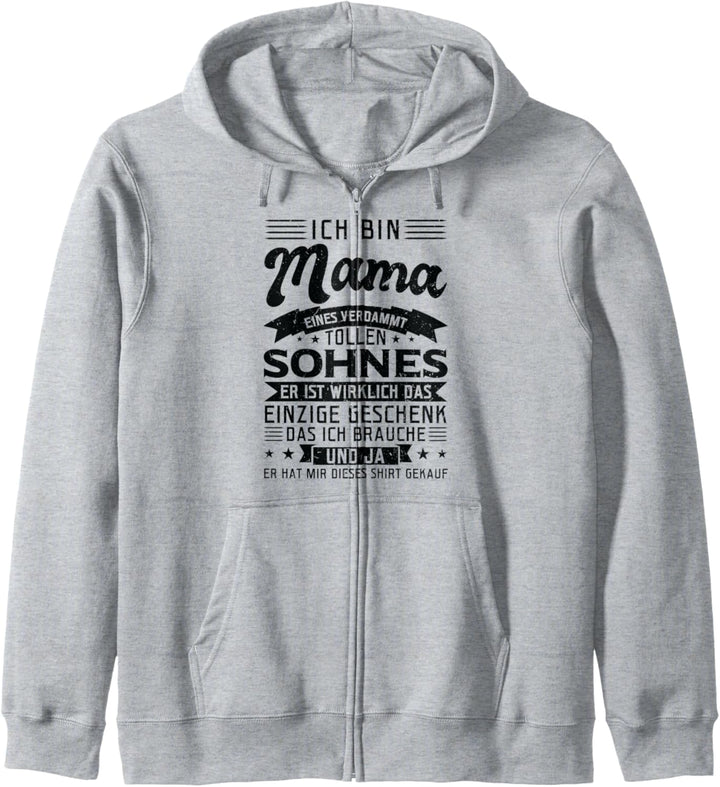 Mama Sohn Familie Kapuzenjacke