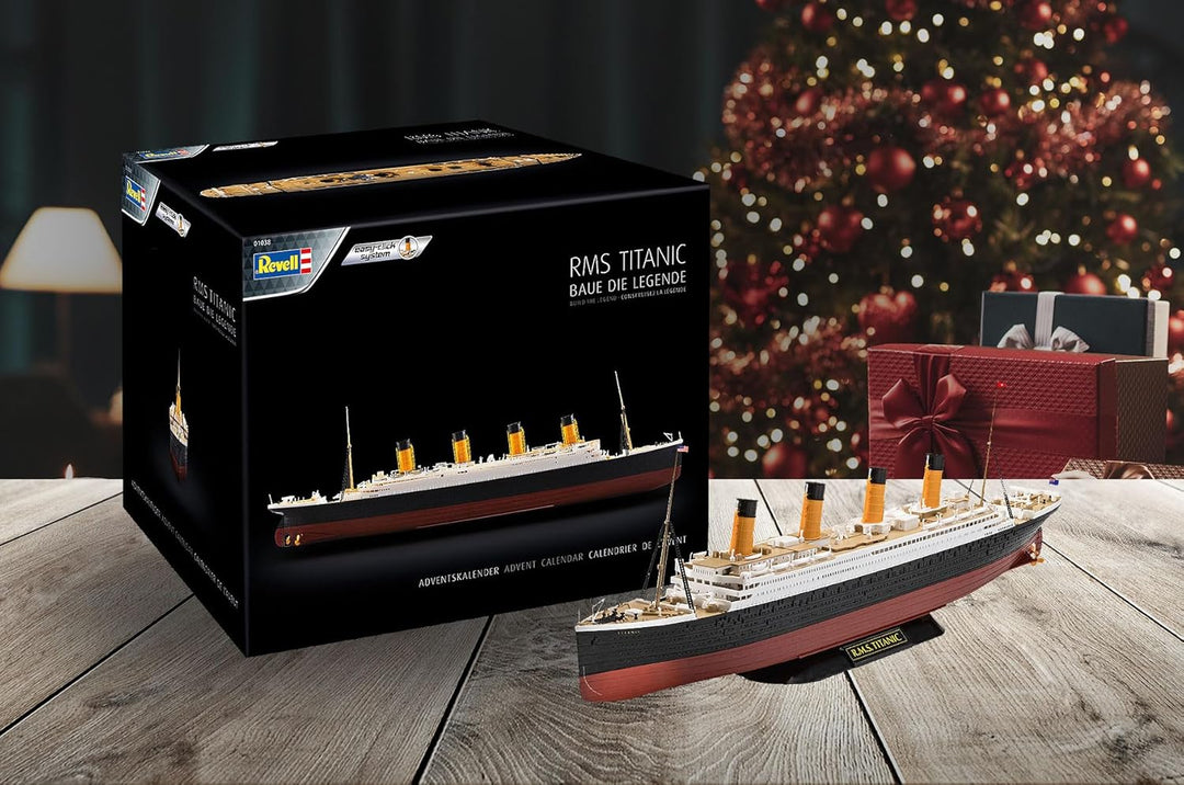 Revell Adventskalender, RMS Titanic mit Easy-Click-System in 24 Tagen zum Schiffsmodell, Adventskale