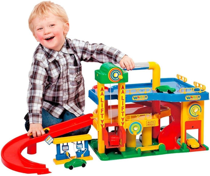 Wader Quality Toys Garage Nr. 1 mit Autos