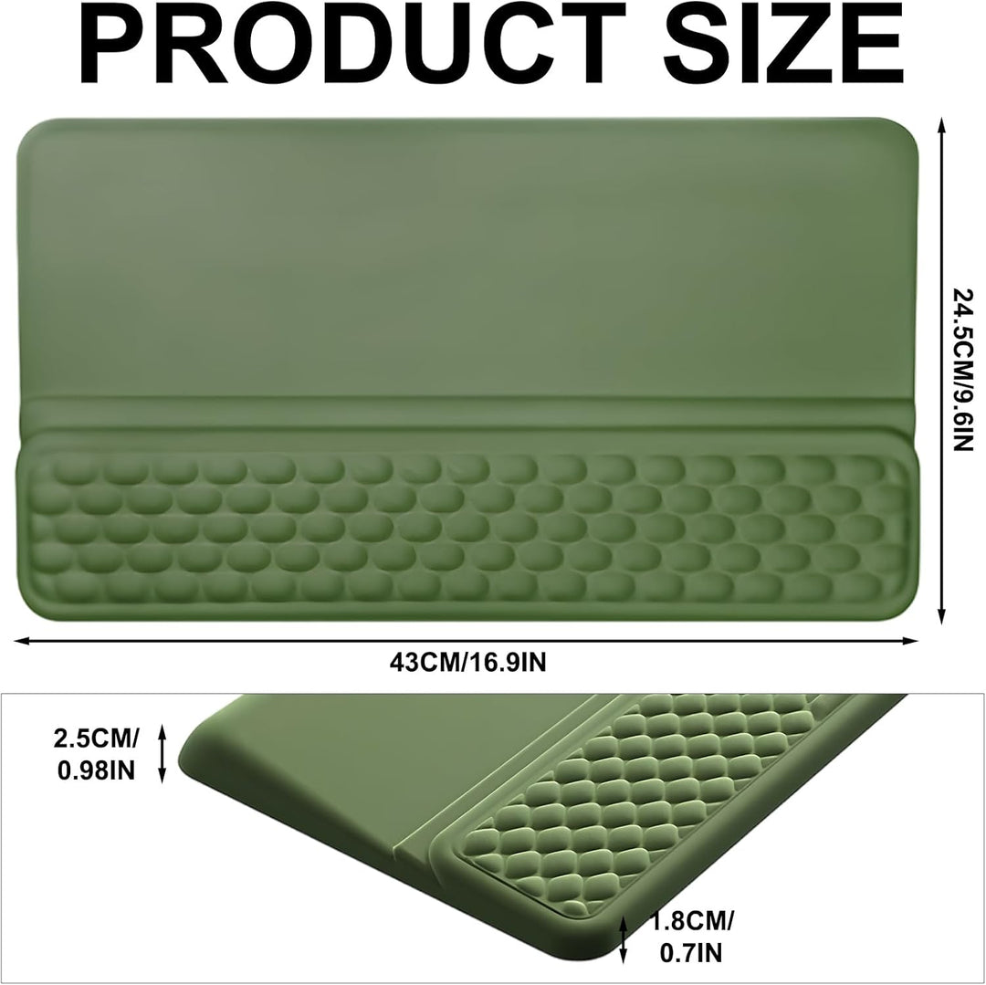 Ergonomische Handballenauflage Tastatur mit 15° Neigung &amp; Memory Schaum, Handgelenkauflage für Offic