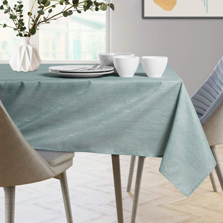 AmeliaHome Tischläufer Set 35x250 cm und 115x250 cm Lotuseffekt Wasserabweisend Schlangenhautmuster