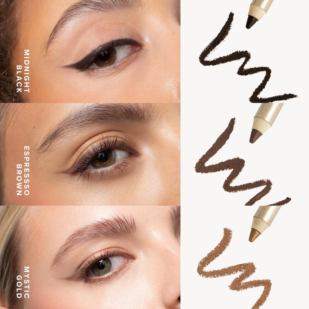 OGB Creamy Eyeliner Mystic Gold - Wasserfester Eyeliner-Stift, sanft gleitend, 16 Stunden Halt, wisc