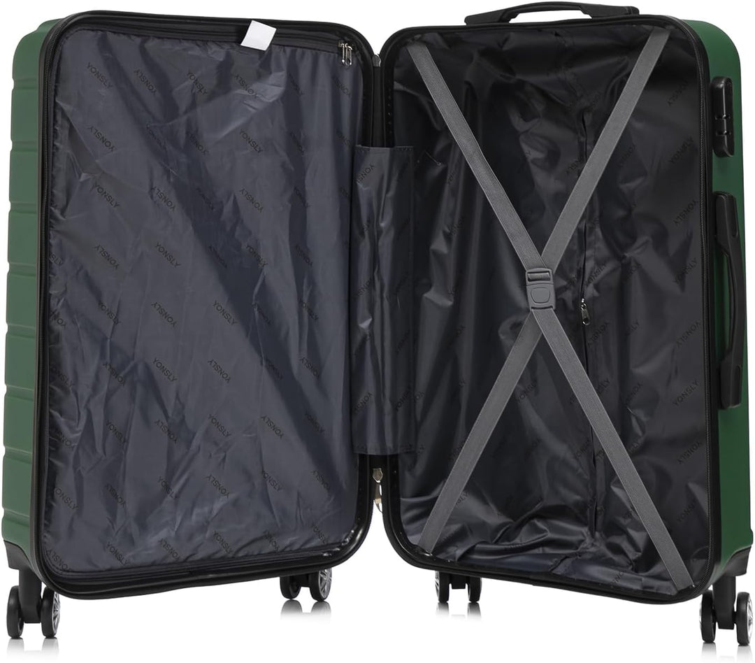 Trolley Reisekoffer Set, Koffer Suitcase, Rollkoffer Handgepäck Hartschalenreisekoffer mit Zahlensch