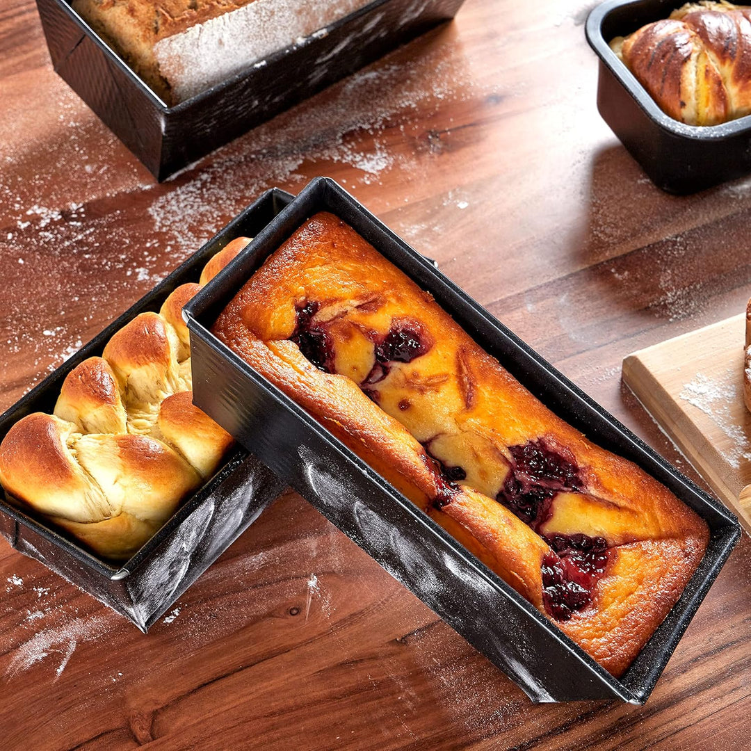 Grizzly Brotbackform, 2x Kastenform 25 x 11,5 cm, sauerteigbeständig, antihaft, Kastenbackform für B