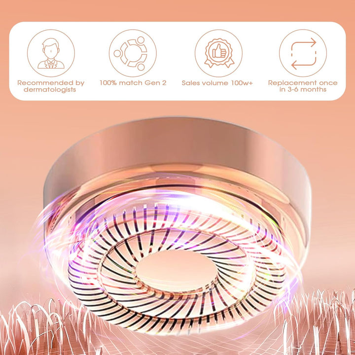 Gurelax Gesichtshaarentferner Ersatzköpfe für Flawless Finishing Touch, Schmerzlosen Generation 2 Er